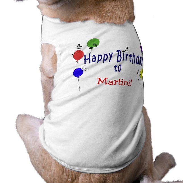 Camiseta Música Personalizada de Aniversário (Verso)