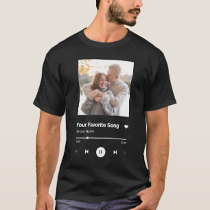 Camiseta Música Personalizada Música Favorita Uma Foto