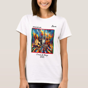 Camiseta "Música" personalizável