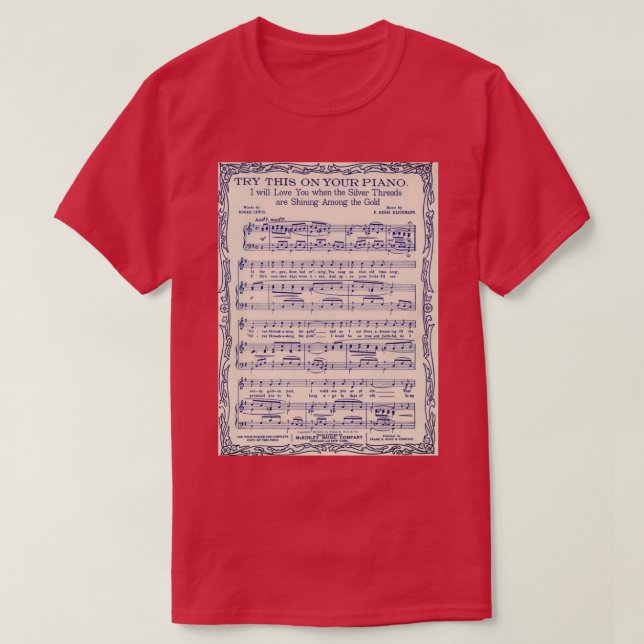 CAMISETA MÚSICA PIANO 4 (Frente do Design)