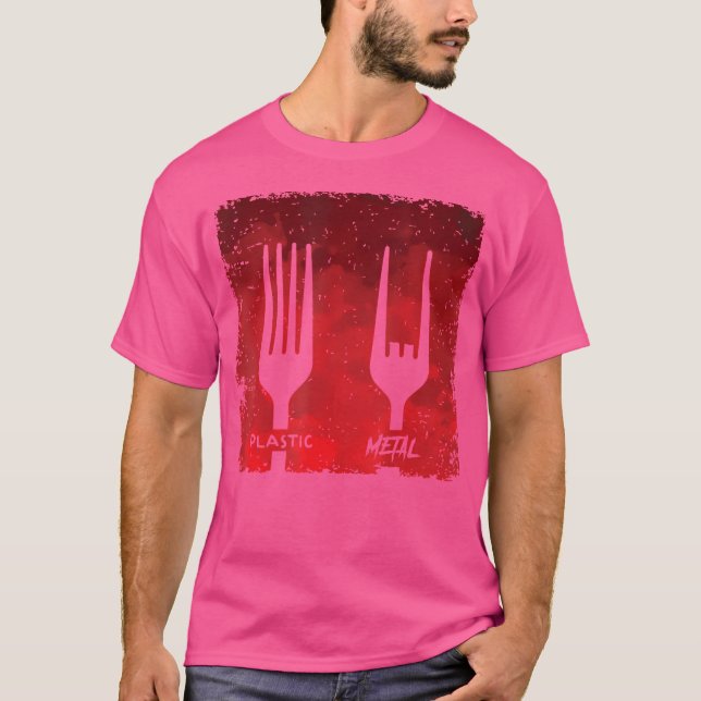 Camiseta Música Plastic Fork Metal (Frente)