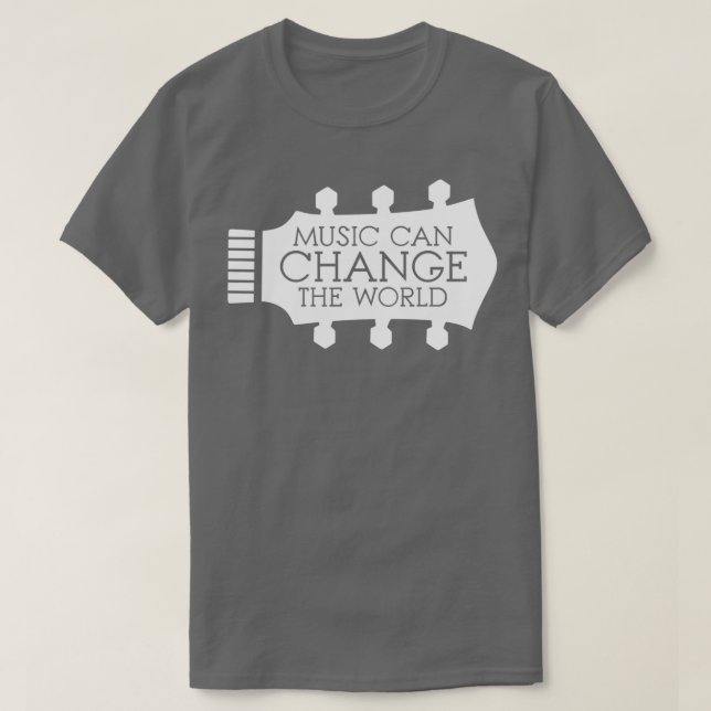 Camiseta Música Pode Mudar A Palavra Dos Acionadores De Vio (Frente do Design)