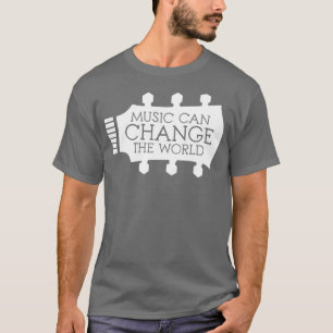 Camiseta Música Pode Mudar A Palavra Dos Acionadores De Vio