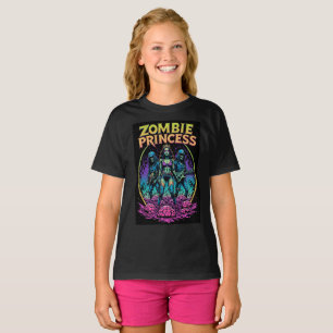 Camiseta Música Pop de Concerto Princesa Zumbi Infantil