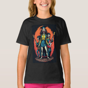 Camiseta Música Pop Infantil Estilo Vintage de Concerto