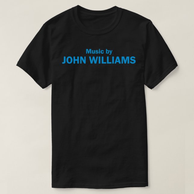 Camiseta Música Por John Williams (Frente do Design)