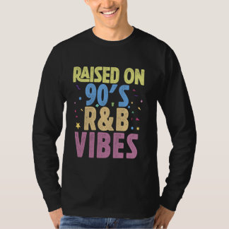 Camiseta Música R&B de 90 para homens mulheres RnB Rhythm
