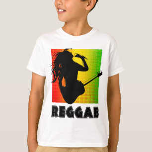 Camiseta Música Rasta Rastaman da reggae que canta jogando