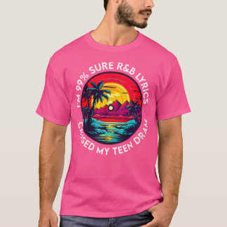 Camiseta Música Rb De 90 Para Mulheres Raparigas Rnb Rhythm