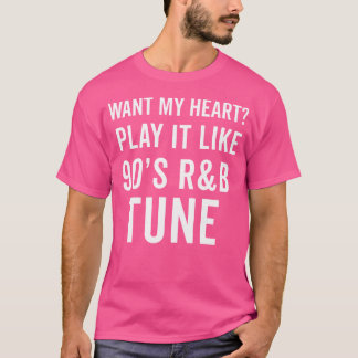 Camiseta Música Rb De 90 Para Mulheres Raparigas Rnb Rhythm