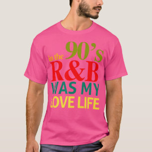 Camiseta Música Rb De 90 Para Mulheres Raparigas Rnb Rhythm