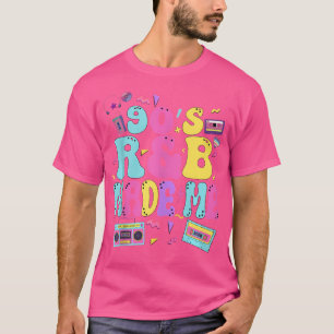 Camiseta Música Rb De 90 Para Mulheres Raparigas Rnb Rhythm