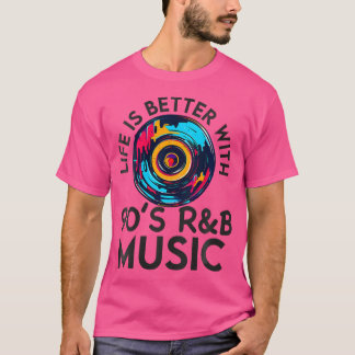 Camiseta Música Rb De 90 Para Mulheres Raparigas Rnb Rhythm