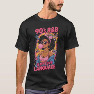 Camiseta Música RB dos anos 90 Hip Hop RB é minha linguagem