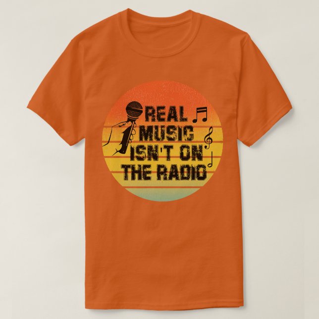 Camiseta Música Real Não Está No Rádio (Frente do Design)