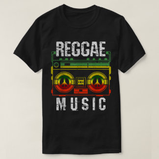 Camiseta Música Reggae Peace Boombox Arte