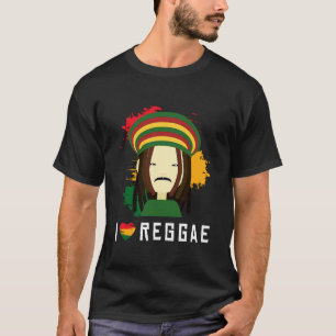 Camiseta Música Reggae Rastafari Dreadlocks Reggaeton Jamai