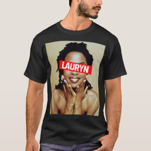 Camiseta Música Retro Cantora Lauryn, Compositora Hil Cute