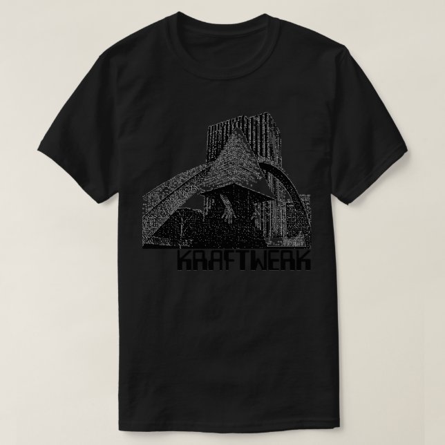 Camiseta Música Retro Eletrônica Kraftwerk Music Graphi (Frente do Design)