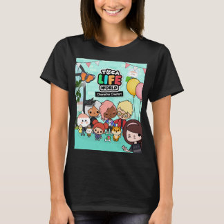 Camiseta Música Retro Manga Toca Boca Anime Gif Gráfico Cut