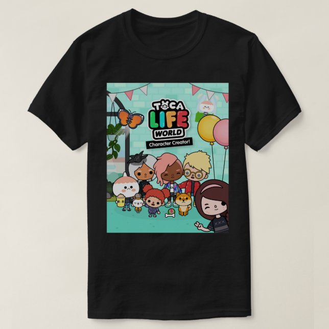 Camiseta Música Retro Manga Toca Boca Anime Gif Gráfico Cut (Frente do Design)