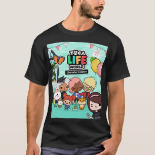 Camiseta Música Retro Manga Toca Boca Anime Gif Gráfico Cut