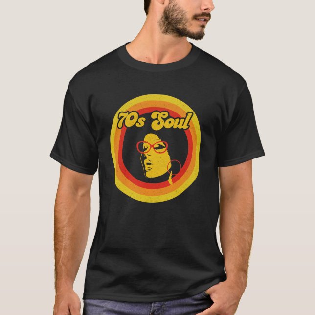Camiseta Música Retro Soul da década de 70 (Frente)