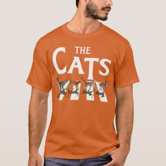 Camiseta Música Rock de Gato Presentes Engraçados para Aman