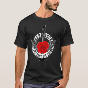 Camiseta Música Rock Metal Guitarra Asas, Heavy Rock & Roll