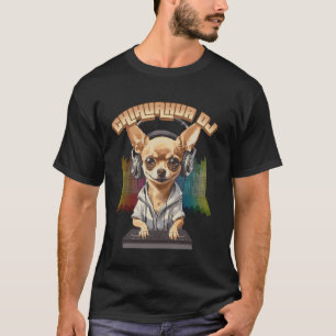 Camiseta Música Rockstar Chihuahua Cachorro Engraçado Anima