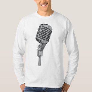 Camiseta Música sadia audio do ~ de Mike do microfone