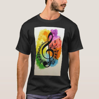 Camiseta Música simples t shirts impressas