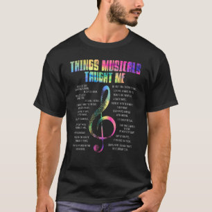 Camiseta Música Teatro Coisas Musicais Me Ensinaram Ator
