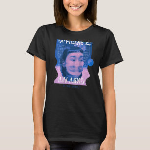 Camiseta Música Techno de impressão traseira Vaporwave EDM