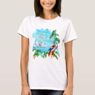 Camiseta Música tropical da praia