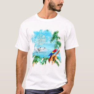 Camiseta Música tropical de praia