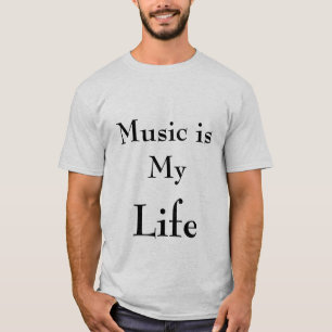 Camiseta música, vida