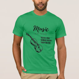 Camiseta música violina