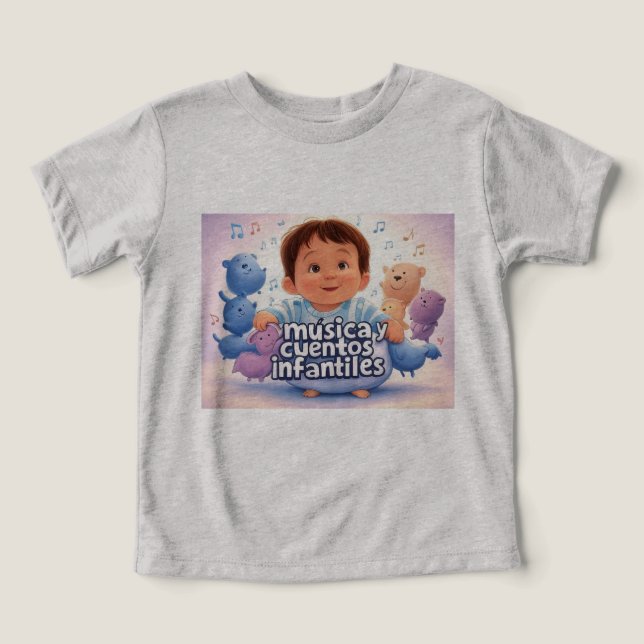 Camiseta Música y cuentos infantis (Design frontal)