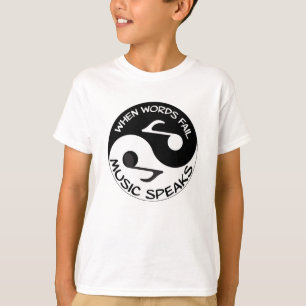 Camiseta Música Yin yang