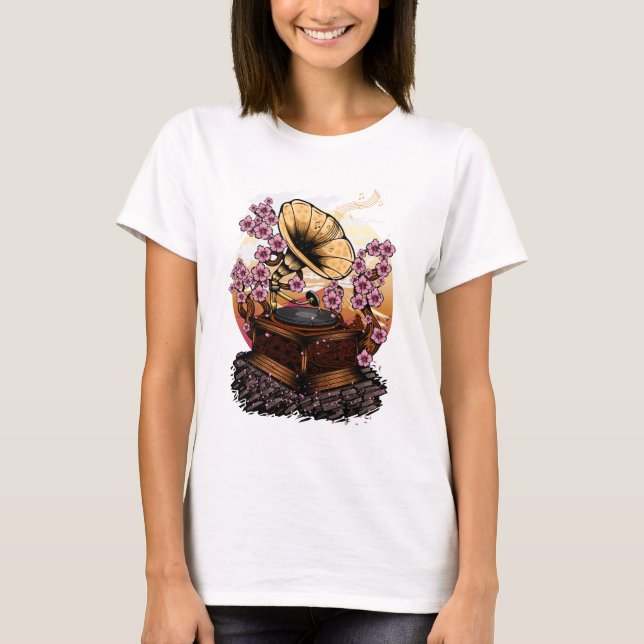 Camiseta Musical de Cherry Blossom (Frente)