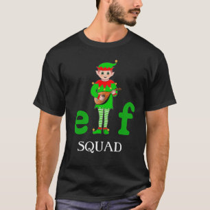 Camiseta Musical de Elf Squad de Natal Moderno