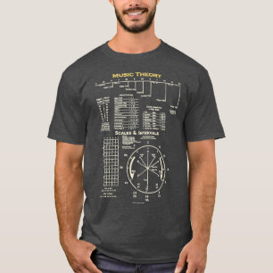 Camiseta Musical do Compositor de Música em Teoria da Mús