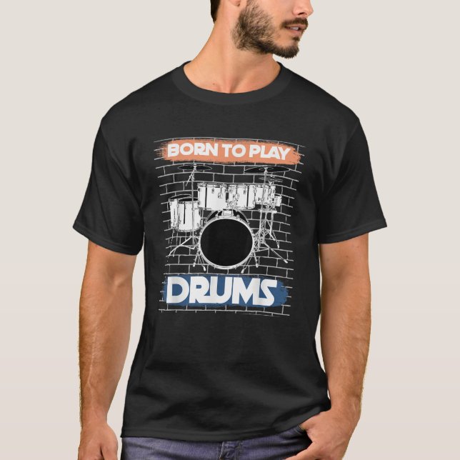 Camiseta Musical Drummer Gift Drums T Shirt (Frente)