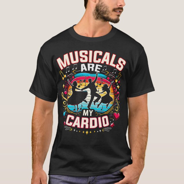 Camiseta Musical É Meu Cardio Atores Musicais (Frente)