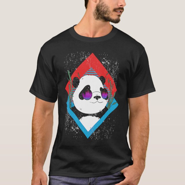 Camiseta Musical Equalizer DJ Rave Party Musican Panda (Frente)