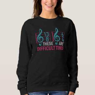 Camiseta Musical Estes São Tempos Difíceis Trocadilho Musi