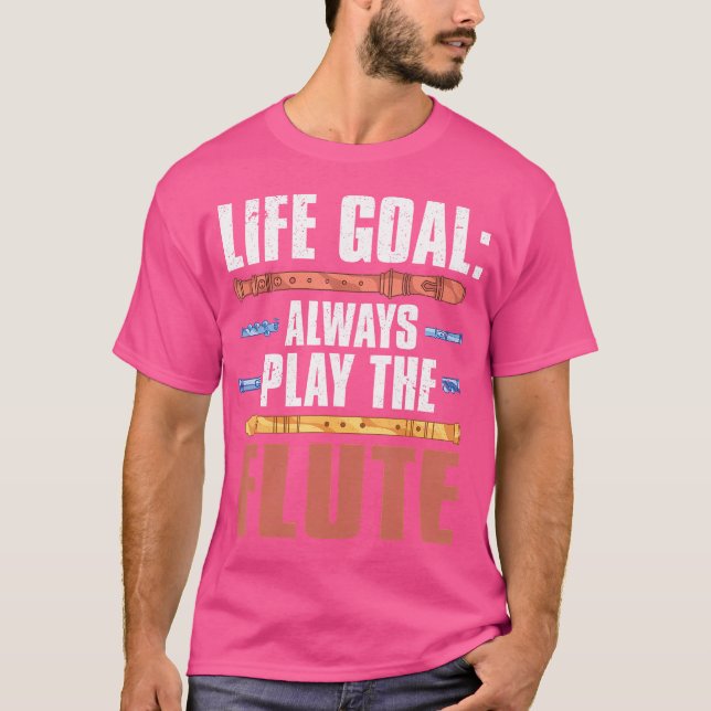 Camiseta Musical Flute Player Funny Flutist Marching Banda (Frente)