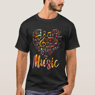 Camiseta Musical Gift Musical Instruments Music Notes Trebl