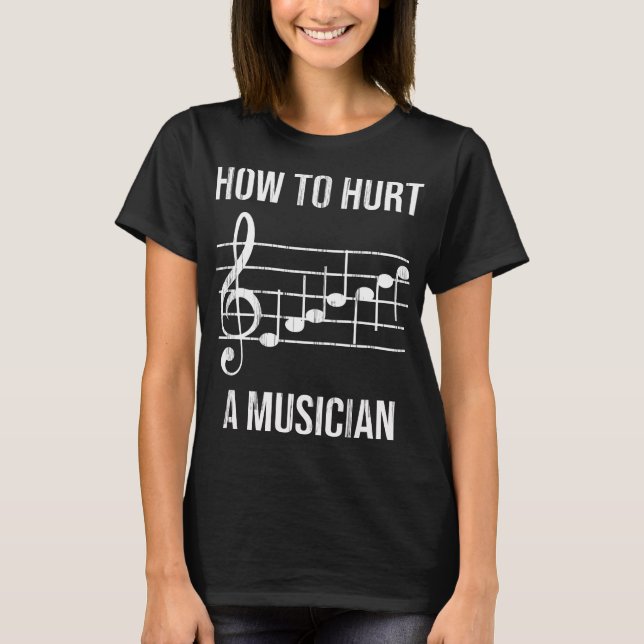Camiseta Musical Marching Banda Instrutor Musical (Frente)